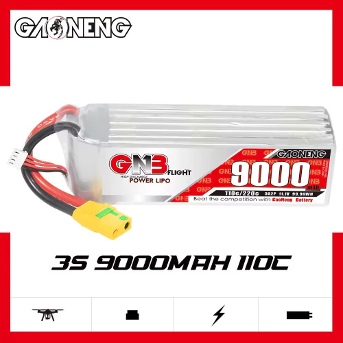 Аккумулятор Li-po GNB 9000mah 3S2P 11.1V 110C 39x49x159mm XT60