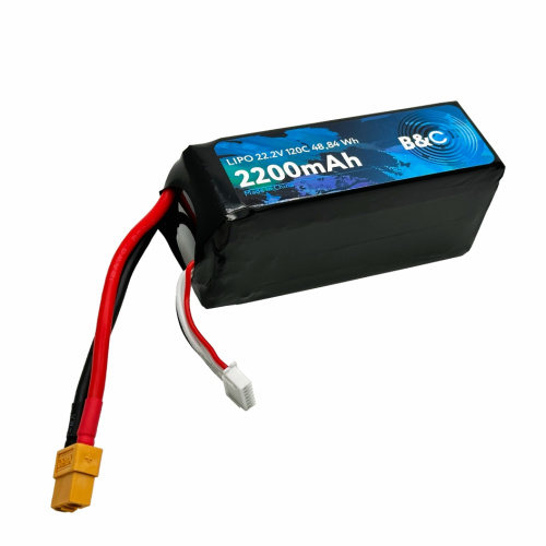 Аккумулятор LiPo B&C 2200 MAH 22.2v (6s) 120C, XT60, Soft case