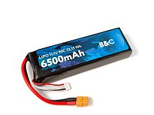 Аккумулятор LiPo B&C - 11.1v 6500mAh 90C (3S, Softcase, разъём XT-60)