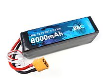 Аккумулятор Li-po B&C 8000 MAH 22.2V (6s) 90C, XT90, Soft case (для FPV дронов)