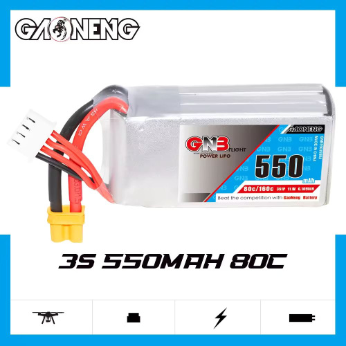 Аккумулятор Li-po Gaoneng GNB 550mah 3S1P 11.1V 80C 17x31x58mm XT30