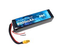 Аккумулятор LiPo B&C - 14.8v 8000mAh 90C (4S, Softcase, разъём XT-60)