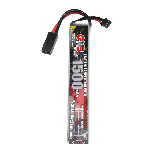Аккумулятор для страйкбола Li-po Gaoneng GNB 1500MAH 2S1P 7.4V 30C 13x21x128mm Mini Tamiya фото 2