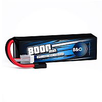 Аккумулятор Li-po B&C 8000 MAH 14.8V (4s) 90C, TRX, Soft case