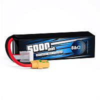 Аккумулятор Li-po B&C 5000 MAH 22.2V (6s) 90C, XT90, Soft case