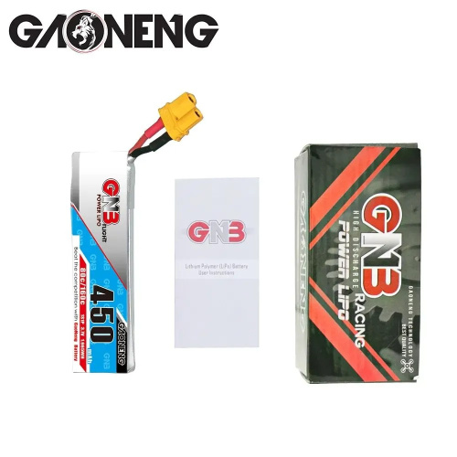 Аккумулятор Li-po Gaoneng GNB 450mah 1S1P 3.7V 80C 6x17x59mm фото 4
