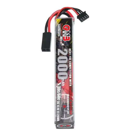 Аккумулятор для страйкбола Li-po Gaoneng GNB 2000MAH 3S1P 11.1V 30C 25x20x130mm Mini Tamiya фото 2
