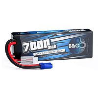 Аккумулятор Li-po B&C 7000 MAH 7.4v (2s), 50C, EC5, Hardcase
