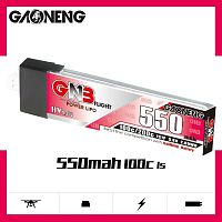 Аккумулятор Li-po Gaoneng GNB 550mah 1S1P 3.8V HV 100C 6x18x65mm PLASTIC HEAD