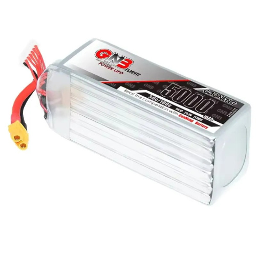 Аккумулятор Li-po Gaoneng GNB 5000mah 6S1P 22.2V 50C 56x44x139mm XT60 фото 3