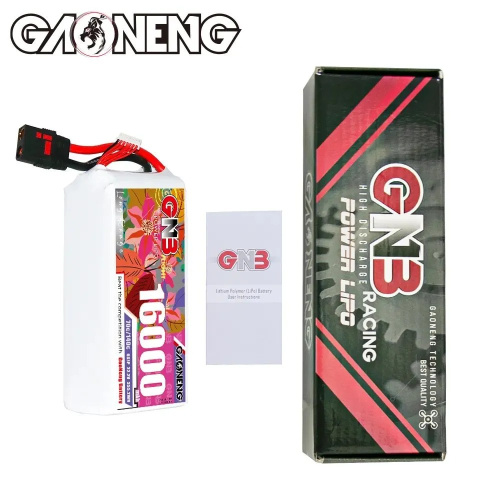 Аккумулятор Li-po Gaoneng GNB 16000mah 6S1P 22.2V 70C 71x80x185mm фото 5
