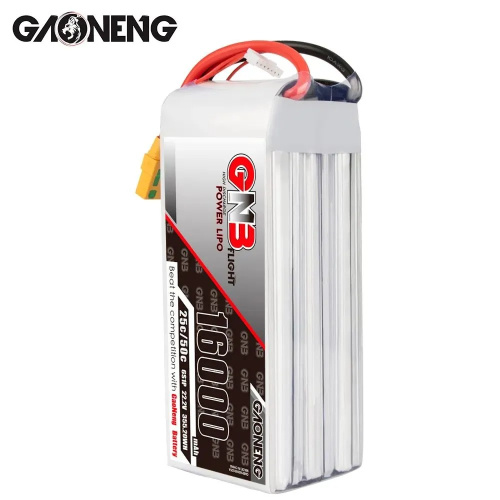 Аккумулятор Li-po Gaoneng GNB 16000mah 6S1P 22.2V 25C 66x74x186mm фото 2