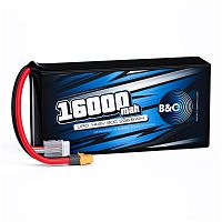 Аккумулятор Li-po B&C 16000 MAH 14.8V (4s) 90C, XT60, Soft case