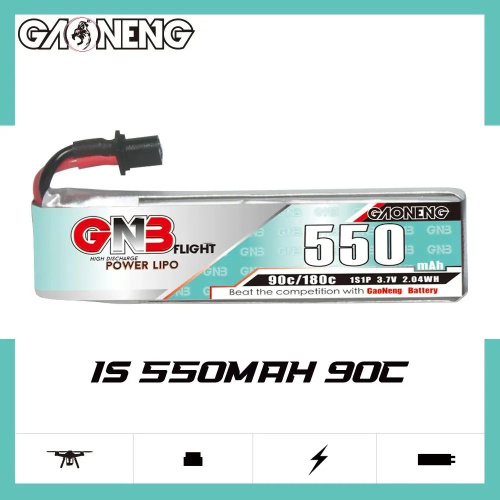 Аккумулятор Li-po Gaoneng GNB 550mah 1S1P 3.7V 90C A30 6x18x66mm