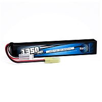 Аккумулятор для страйкбола Li-po B&C 1350 MAH 7.4V (2s) 30C, Mini Tamiya, Soft case