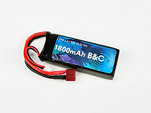 Аккумулятор LiPo B&C - 7.4v 1800mAh 20C (2S, Softcase, разъём T-Plug)