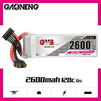 Аккумулятор Li-po Gaoneng GNB 2600mah 6S1P 22.2V 120C 60x35x111mm XT60