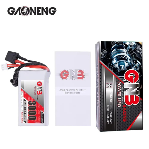 Аккумулятор Li-po Gaoneng GNB 3000mah 2S1P 7.4V for 5C 21x38x73mm для fat shark HDO & DJI goggles XT60 и DC5.5 фото 5