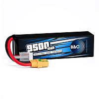 Аккумулятор Li-po B&C 9500 MAH 14.8V (4s) 100C, XT90, Soft case