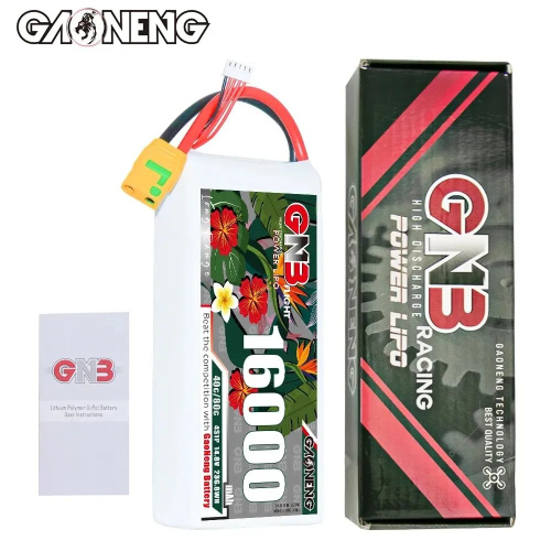 Аккумулятор Li-po Gaoneng GNB 16000mah 4S1P 14.8V 40C 42x80x183mm фото 5