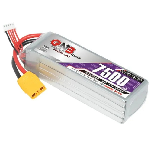 Аккумулятор Li-po Gaoneng GNB 7500mah 4S1P 15.2V HV 65C 40x44x141mm фото 3