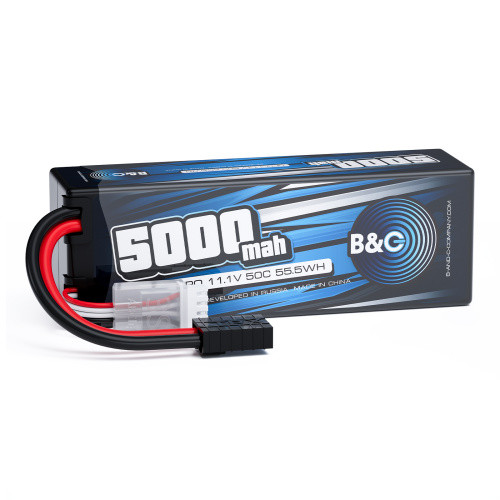 Аккумулятор Li-po B&C 5000 MAH 11.1V (3s) 50C, TRX, Hard case