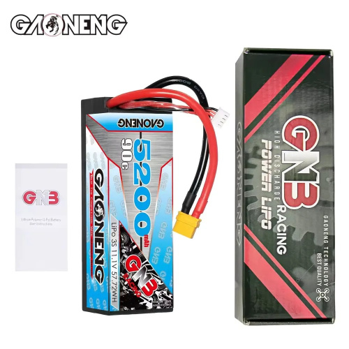 Аккумулятор Li-po Gaoneng GNB 5200MAH 11.1V 3S1P 90C 38x48x139mm XT60 фото 6