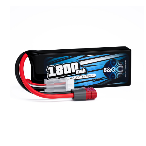 Аккумулятор Li-po B&C 1800 MAH 7.4V (2s) 20C, T-plug, Soft case