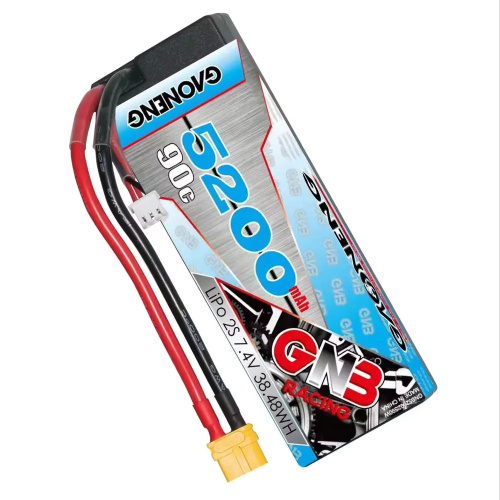 Аккумулятор Li-po Gaoneng GNB 5200MAH 7.4V 2S1P 90C 25.1x47x139mm XT60 фото 2