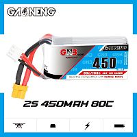 Аккумулятор Li-po Gaoneng GNB 450mah 2S1P 7.4V 80C 11x31x57mm XT30