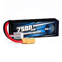 Аккумулятор Li-po B&C 7500 MAH 15.2v (4s HV), 120C, XT90S, Softcase