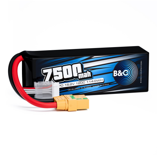 Аккумулятор Li-po B&C 7500 MAH 15.2v (4s HV), 120C, XT90S, Softcase
