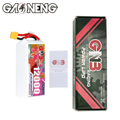 Аккумулятор Li-po Gaoneng GNB 12000mah 6S1P 22.2V 70C 53x80x185mm XT60 фото 4