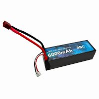 Аккумулятор LiPo B&C 6000 MAH 11.1v (3s) 90C, 5mm + T-Plug, Hard case