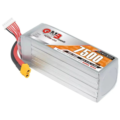 Аккумулятор Li-po Gaoneng GNB 7500mah 6S1P 22.8V HV 70C 60x44x141mm XT60 фото 3