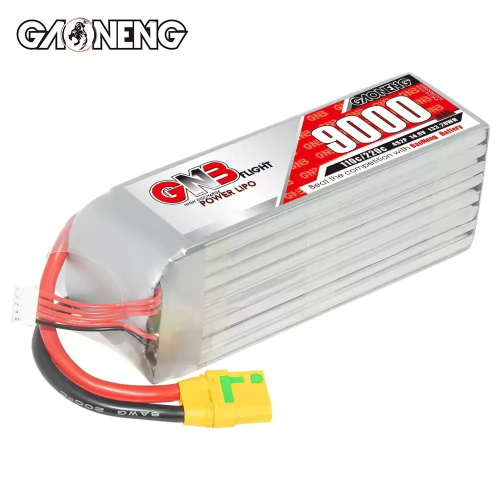 Аккумулятор Li-po Gaoneng GNB 9000mah 4S2P 14.8V 110C 52x49x160mm XT90 фото 2