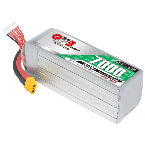 Аккумулятор Li-po Gaoneng GNB 7000mah 6S1P 22.2V 70C 64x44x140mm XT60 фото 2