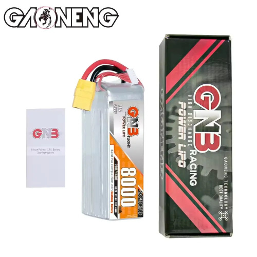 Аккумулятор Li-po Gaoneng GNB 8000mah 6S2P 22.8V HV 70C 68x45x144mm XT60 фото 5