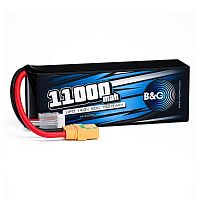 Аккумулятор Li-po B&C 11000 MAH 14.8V (4s) 90C, XT90S, Soft case