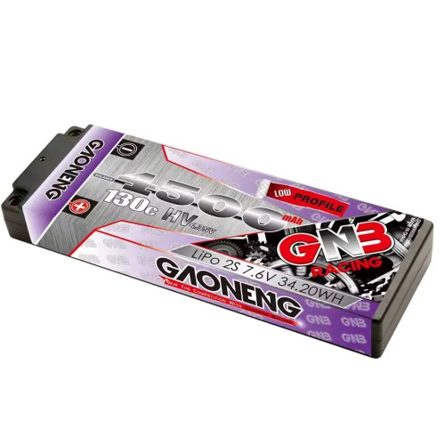 Аккумулятор Li-po Gaoneng GNB 4500MAH 7.6V 2S1P 130C LCG, 18.5x47x139mm фото 2