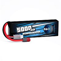 Аккумулятор Li-po B&C 5000 MAH 7.4v (2s), 50C, T-plug, Soft case