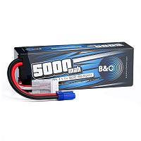 Аккумулятор Li-po B&C 5000 MAH 11.1V (3s) 50C, EC5, Hard case