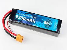 Аккумулятор LiPo B&C - 14.8v 9500mAh 100C (4S, Softcase, разъём XT-90)