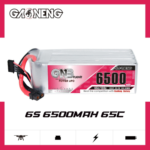 Аккумулятор Li-po Gaoneng GNB 6500mah 6S1P 22.2V 65C 68x44x142mm XT60