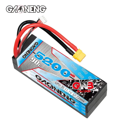 Аккумулятор Li-po Gaoneng GNB 5200MAH 11.1V 3S1P 90C 38x48x139mm XT60 фото 2