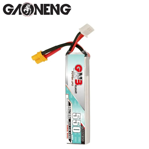 Аккумулятор Li-po Gaoneng GNB 550mah 2S1P 7.4V 90C 12x18x69mm фото 3
