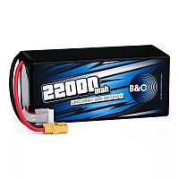 Аккумулятор Li-po B&C 22000 MAH 29.6V (8s) 90C, XT90S, Soft case (Для дронов)