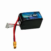 Аккумулятор LiPo B&C 1500 MAH 22.2v (6s) 120C, XT60, Soft case