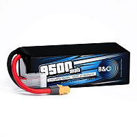 Аккумулятор Lipo B&C 9500 MAH 22.8v (6s HV), 120С, XT60, Softcase