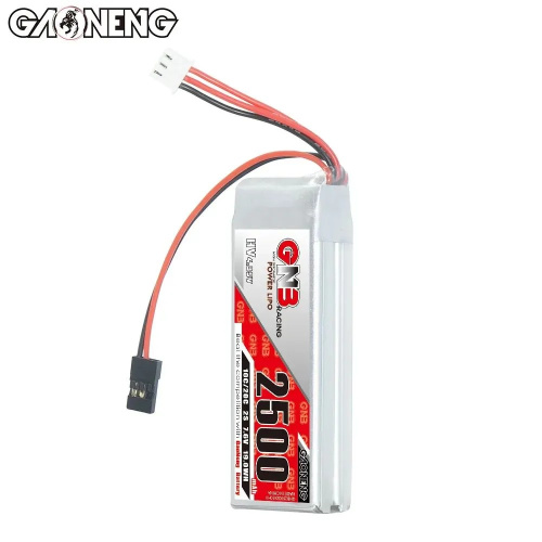 Аккумулятор Li-po Gaoneng GNB 2500mah 2S1P 7.6V HV 10C 17x30x85mm for Transmitters фото 2